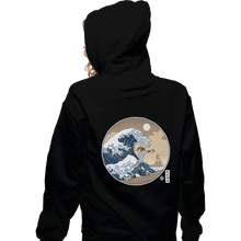 Load image into Gallery viewer, Shirts Zippered Hoodies, Unisex / Small / Black The Great Wave Of Republic City