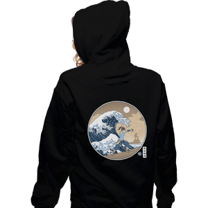 Shirts Zippered Hoodies, Unisex / Small / Black The Great Wave Of Republic City