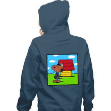 Load image into Gallery viewer, Secret_Shirts Zippered Hoodies, Unisex / Small / Indigo Blue DOGGY DOGG