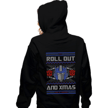 Load image into Gallery viewer, Shirts Zippered Hoodies, Unisex / Small / Black Roll Out And Xmas