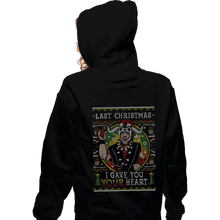 Load image into Gallery viewer, Daily_Deal_Shirts Zippered Hoodies, Unisex / Small / Black Ugly Sweater Of Doom