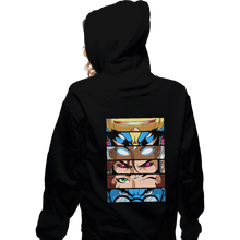 Load image into Gallery viewer, Shirts Zippered Hoodies, Unisex / Small / Black X-Eyes
