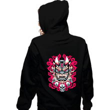 Load image into Gallery viewer, Shirts Zippered Hoodies, Unisex / Small / Black Demon Mask