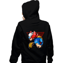 Load image into Gallery viewer, Shirts Zippered Hoodies, Unisex / Small / Black X vs Z