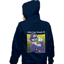 Load image into Gallery viewer, Shirts Zippered Hoodies, Unisex / Small / Navy Wah Can Smash It!