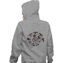 Load image into Gallery viewer, Secret_Shirts Zippered Hoodies, Unisex / Small / Sports Grey Timeline
