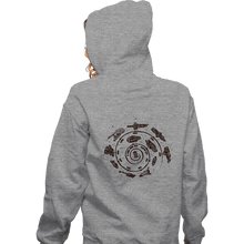 Load image into Gallery viewer, Secret_Shirts Zippered Hoodies, Unisex / Small / Sports Grey Timeline