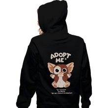 Load image into Gallery viewer, Shirts Zippered Hoodies, Unisex / Small / Black Adopt Me