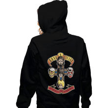 Load image into Gallery viewer, Shirts Zippered Hoodies, Unisex / Small / Black Guns N Titans