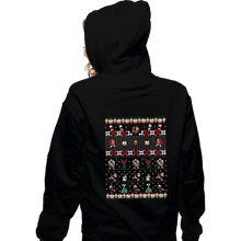 Load image into Gallery viewer, Shirts Zippered Hoodies, Unisex / Small / Black Merry Christmas Uncle Scrooge