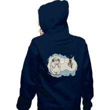 Load image into Gallery viewer, Daily_Deal_Shirts Zippered Hoodies, Unisex / Small / Navy Hoth In Here