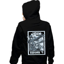 Load image into Gallery viewer, Shirts Zippered Hoodies, Unisex / Small / Black Join Squad 7