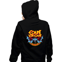 Load image into Gallery viewer, Daily_Deal_Shirts Zippered Hoodies, Unisex / Small / Black The Count