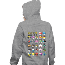 Load image into Gallery viewer, Secret_Shirts Zippered Hoodies, Unisex / Small / Sports Grey Pokeball Types
