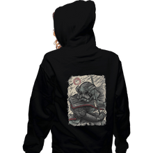 Load image into Gallery viewer, Shirts Zippered Hoodies, Unisex / Small / Black The Samurai Captain