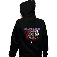 Load image into Gallery viewer, Secret_Shirts Zippered Hoodies, Unisex / Small / Black Hellfire Metal