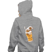 Load image into Gallery viewer, Daily_Deal_Shirts Zippered Hoodies, Unisex / Small / Sports Grey The Great Beer Wave