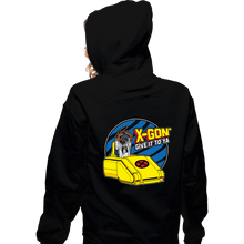 Load image into Gallery viewer, Daily_Deal_Shirts Zippered Hoodies, Unisex / Small / Black X-Gon&#39; Give It To Ya!

