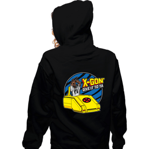 Daily_Deal_Shirts Zippered Hoodies, Unisex / Small / Black X-Gon' Give It To Ya!