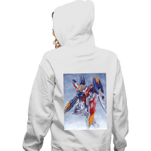 Load image into Gallery viewer, Daily_Deal_Shirts Zippered Hoodies, Unisex / Small / White Wing Zero Watercolor