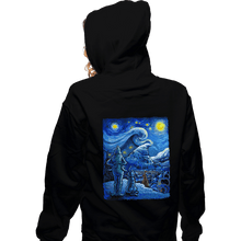Load image into Gallery viewer, Secret_Shirts Zippered Hoodies, Unisex / Small / Black Starry Crumpit