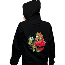 Load image into Gallery viewer, Secret_Shirts Zippered Hoodies, Unisex / Small / Black Why You Little Turtle Mikey