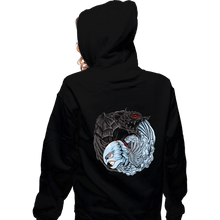 Load image into Gallery viewer, Daily_Deal_Shirts Zippered Hoodies, Unisex / Small / Black The Falcon And The Beast