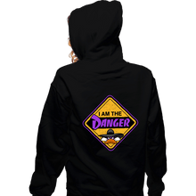 Load image into Gallery viewer, Daily_Deal_Shirts Zippered Hoodies, Unisex / Small / Black Danger Warning