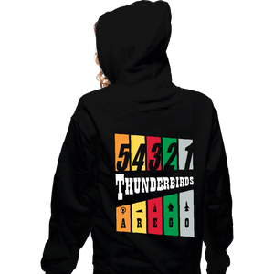 Daily_Deal_Shirts Zippered Hoodies, Unisex / Small / Black Thunderbirds Are Go