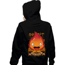 Load image into Gallery viewer, Shirts Zippered Hoodies, Unisex / Small / Black Fire Demon
