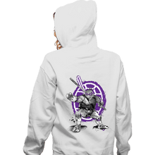 Load image into Gallery viewer, Daily_Deal_Shirts Zippered Hoodies, Unisex / Small / White Donatello Sumi-e