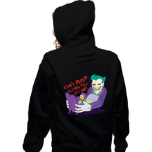 Load image into Gallery viewer, Daily_Deal_Shirts Zippered Hoodies, Unisex / Small / Black Can't Sleep Clown Will Eat Me