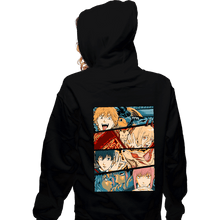 Load image into Gallery viewer, Daily_Deal_Shirts Zippered Hoodies, Unisex / Small / Black Chainsaw Hunters