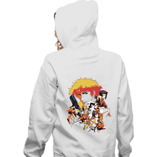 Load image into Gallery viewer, Daily_Deal_Shirts Zippered Hoodies, Unisex / Small / White Retro Space Cowboy