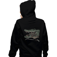 Load image into Gallery viewer, Shirts Zippered Hoodies, Unisex / Small / Black Hand Gator
