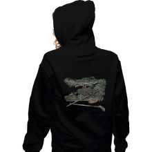 Load image into Gallery viewer, Shirts Zippered Hoodies, Unisex / Small / Black Hand Gator
