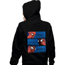 Load image into Gallery viewer, Daily_Deal_Shirts Zippered Hoodies, Unisex / Small / Black Spiders