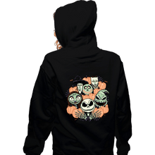 Load image into Gallery viewer, Daily_Deal_Shirts Zippered Hoodies, Unisex / Small / Black The Pumpkin Crew
