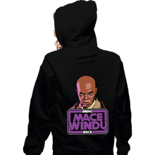 Load image into Gallery viewer, Secret_Shirts Zippered Hoodies, Unisex / Small / Black Bring Mace Windu Back