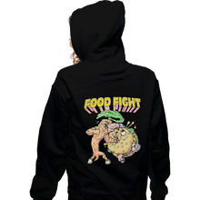 Load image into Gallery viewer, Shirts Zippered Hoodies, Unisex / Small / Black Food Fight