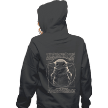 Load image into Gallery viewer, Shirts Zippered Hoodies, Unisex / Small / Dark heather Vitruvian Baby Yoda