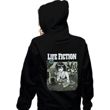 Load image into Gallery viewer, Shirts Pullover Hoodies, Unisex / Small / Black Life Fiction