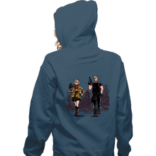 Load image into Gallery viewer, Daily_Deal_Shirts Zippered Hoodies, Unisex / Small / Indigo Blue Leon