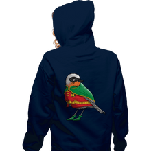 Load image into Gallery viewer, Shirts Zippered Hoodies, Unisex / Small / Navy Bird Wonder