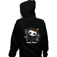 Load image into Gallery viewer, Shirts Zippered Hoodies, Unisex / Small / Black Hello Peter