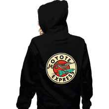 Load image into Gallery viewer, Daily_Deal_Shirts Zippered Hoodies, Unisex / Small / Black Coyote Express