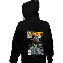Load image into Gallery viewer, Secret_Shirts Zippered Hoodies, Unisex / Small / Black Groovy Comics