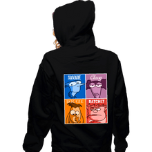 Load image into Gallery viewer, Shirts Zippered Hoodies, Unisex / Small / Black Home Movies
