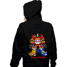 Load image into Gallery viewer, Daily_Deal_Shirts Zippered Hoodies, Unisex / Small / Black Chibi Megazord