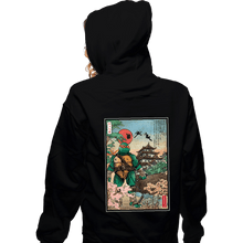 Load image into Gallery viewer, Daily_Deal_Shirts Zippered Hoodies, Unisex / Small / Black Double Nunchaku in Japan